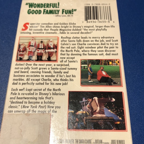 VHS - Disney’s The Santa Clause - movie with Tim Allen - Picture 3 of 3